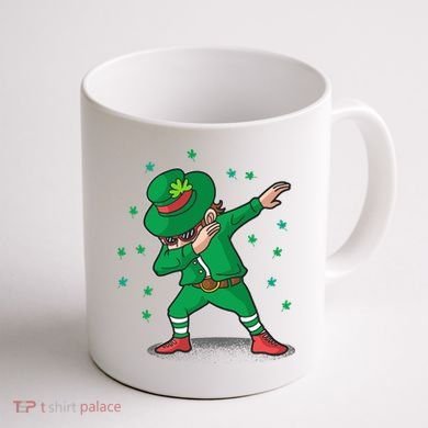 Leprechaun Dab St Patrick's Day Party Coffee Mug back