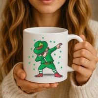 Leprechaun Dab St Patrick's Day Party Coffee Mug thumb 3