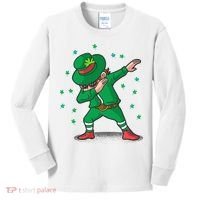 Leprechaun Dab St Patrick's Day Party Kids Long Sleeve Shirt thumb 0