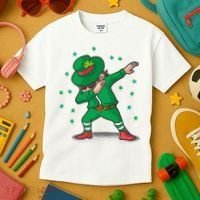 Leprechaun Dab St Patrick's Day Party Kids T-Shirt thumb 3