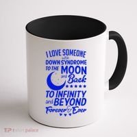Love Someone With Down Syndrome Moon And Back Coffee Mug thumb 1