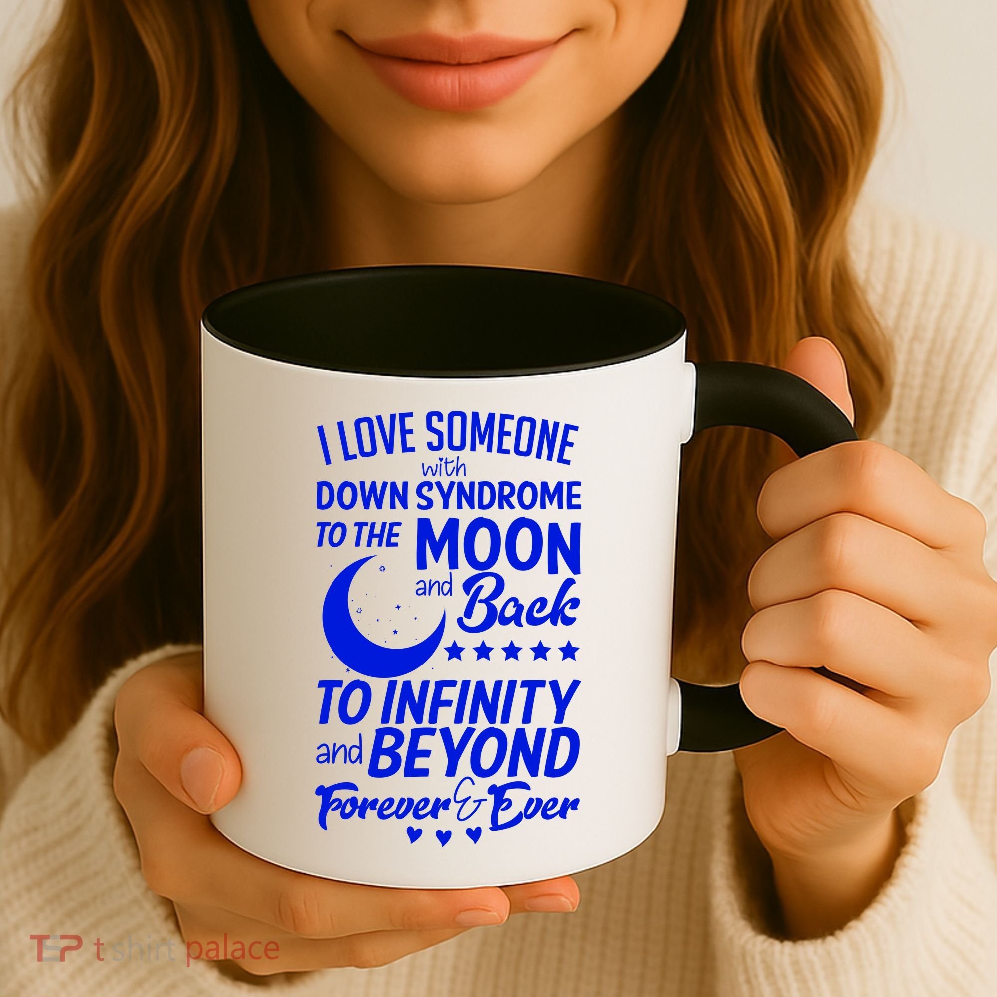 Love Someone With Down Syndrome Moon And Back Coffee Mug