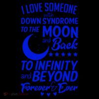 Love Someone With Down Syndrome Moon And Back Coffee Mug thumb 5