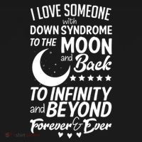 Love Someone With Down Syndrome Moon And Back Pajama Set thumb 2