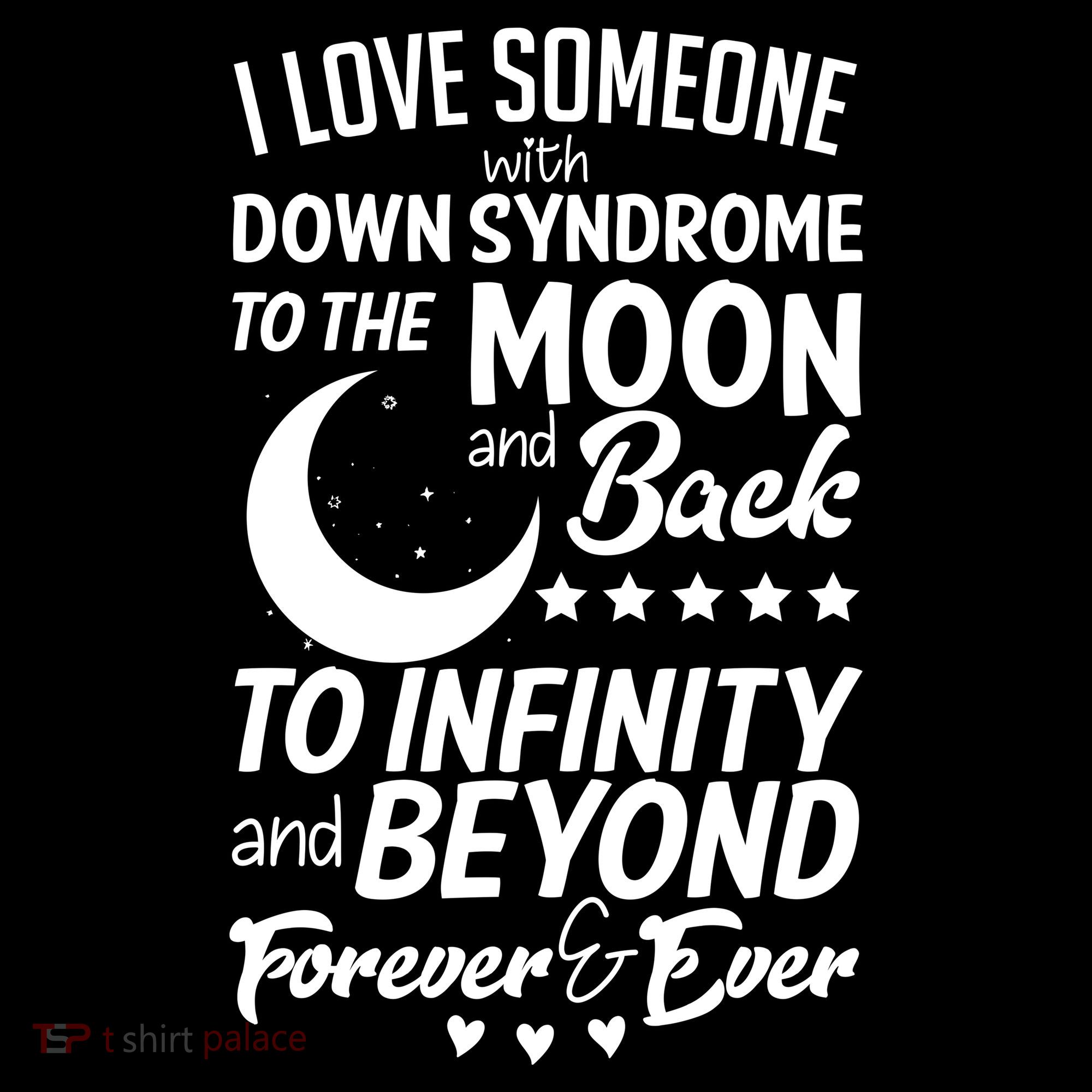 Love Someone With Down Syndrome Moon And Back Women's Hoodie