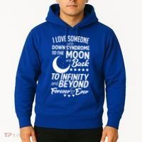 Love Someone With Down Syndrome Moon And Back Hoodie thumb 2