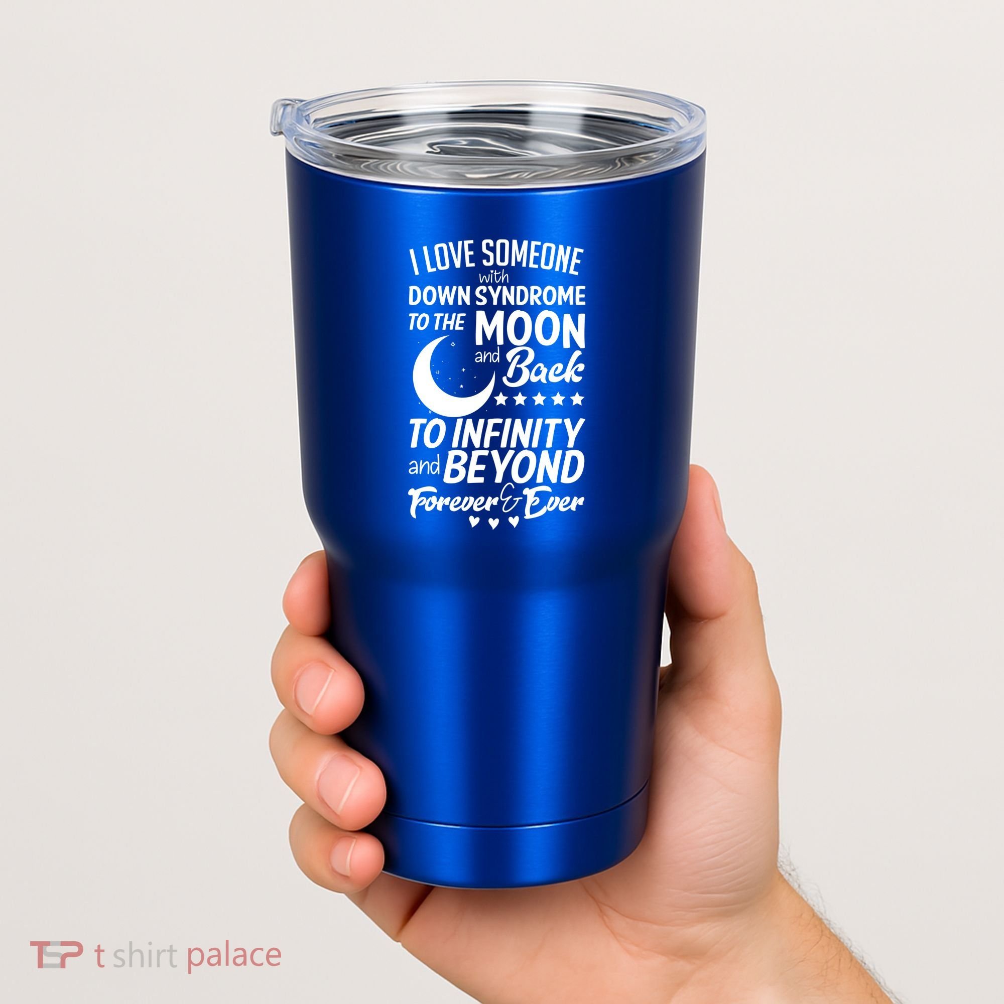 Love Someone With Down Syndrome Moon And Back Tumbler