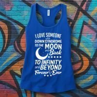 Love Someone With Down Syndrome Moon And Back Women's Tank Top thumb 3