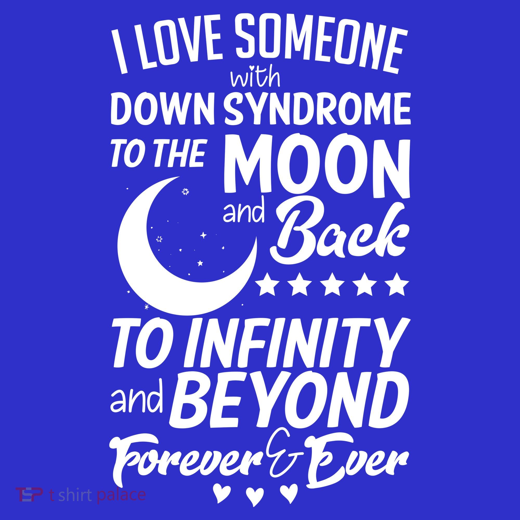 Love Someone With Down Syndrome Moon And Back Tank Top