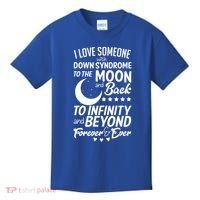 Love Someone With Down Syndrome Moon And Back Kids T-Shirt thumb 0