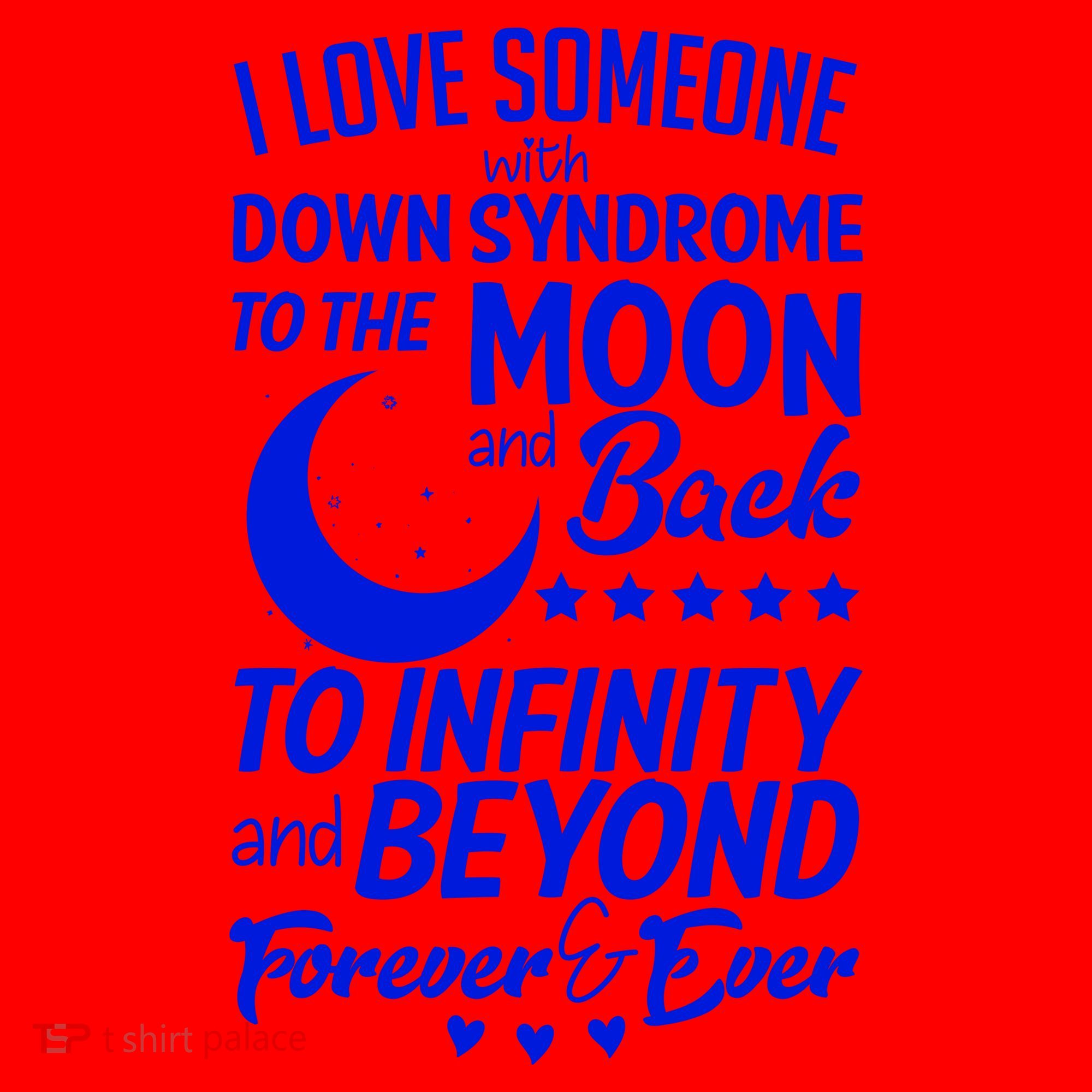 Love Someone With Down Syndrome Moon And Back Santa Hat