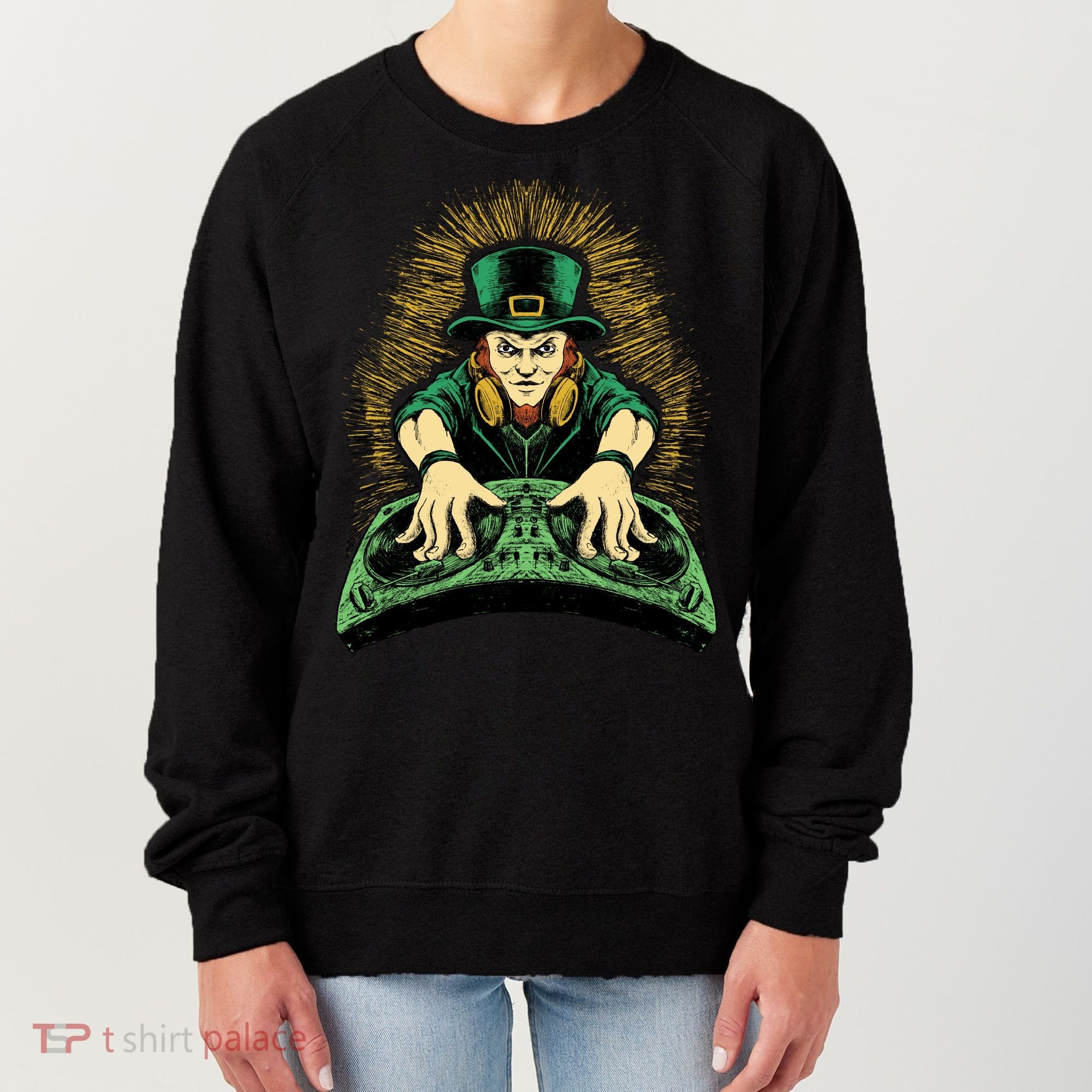 Leprechaun Dj St Patricks Women's Sweatshirt