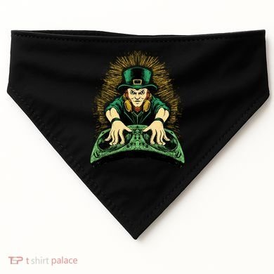 Leprechaun Dj St Patricks USA-Made Doggie Bandana