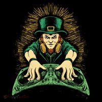 Leprechaun Dj St Patricks Apron thumb 3