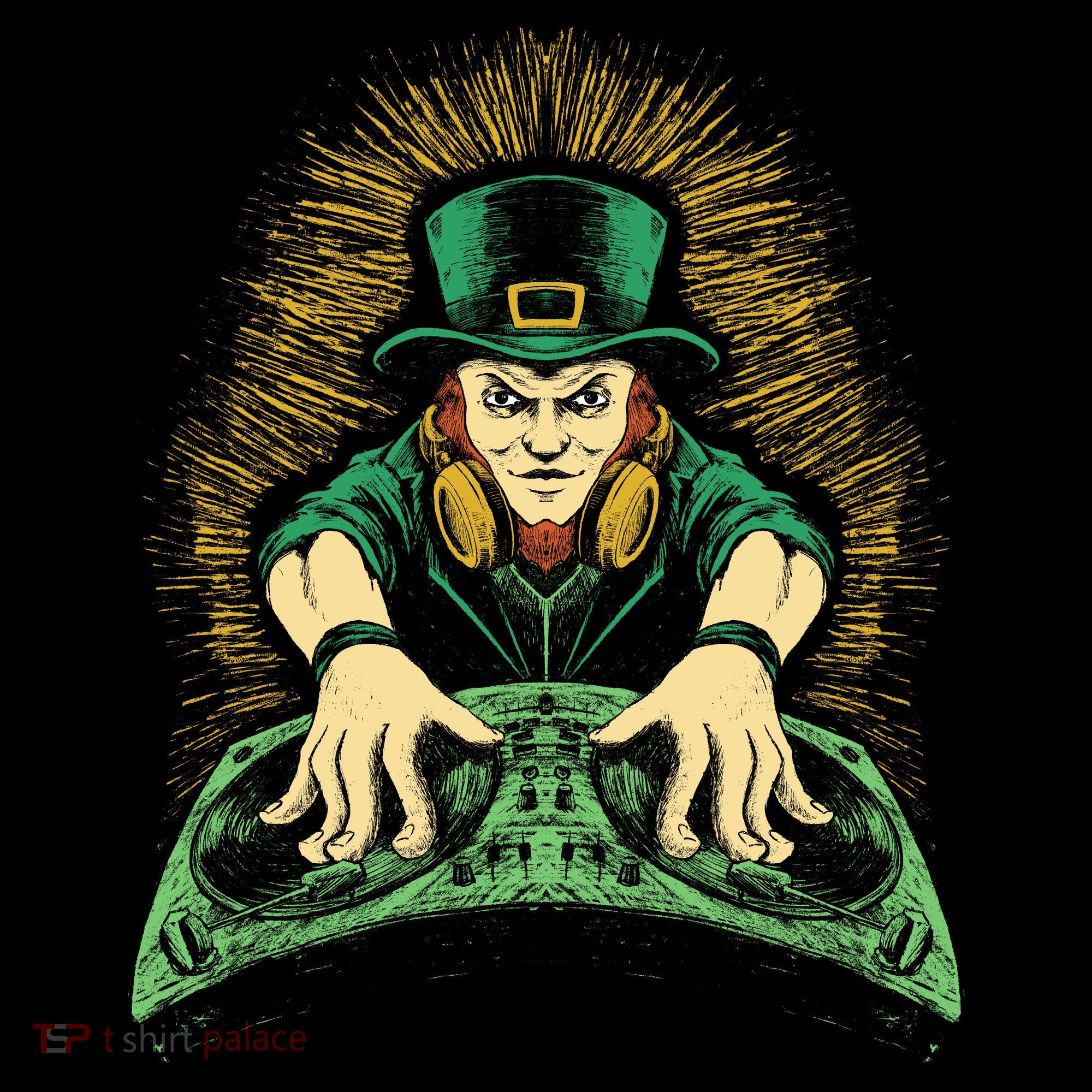 Leprechaun Dj St Patricks Bucket Hat