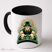 Leprechaun Dj St Patricks Coffee Mug thumb 0