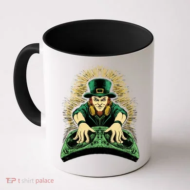 Leprechaun Dj St Patricks Coffee Mug