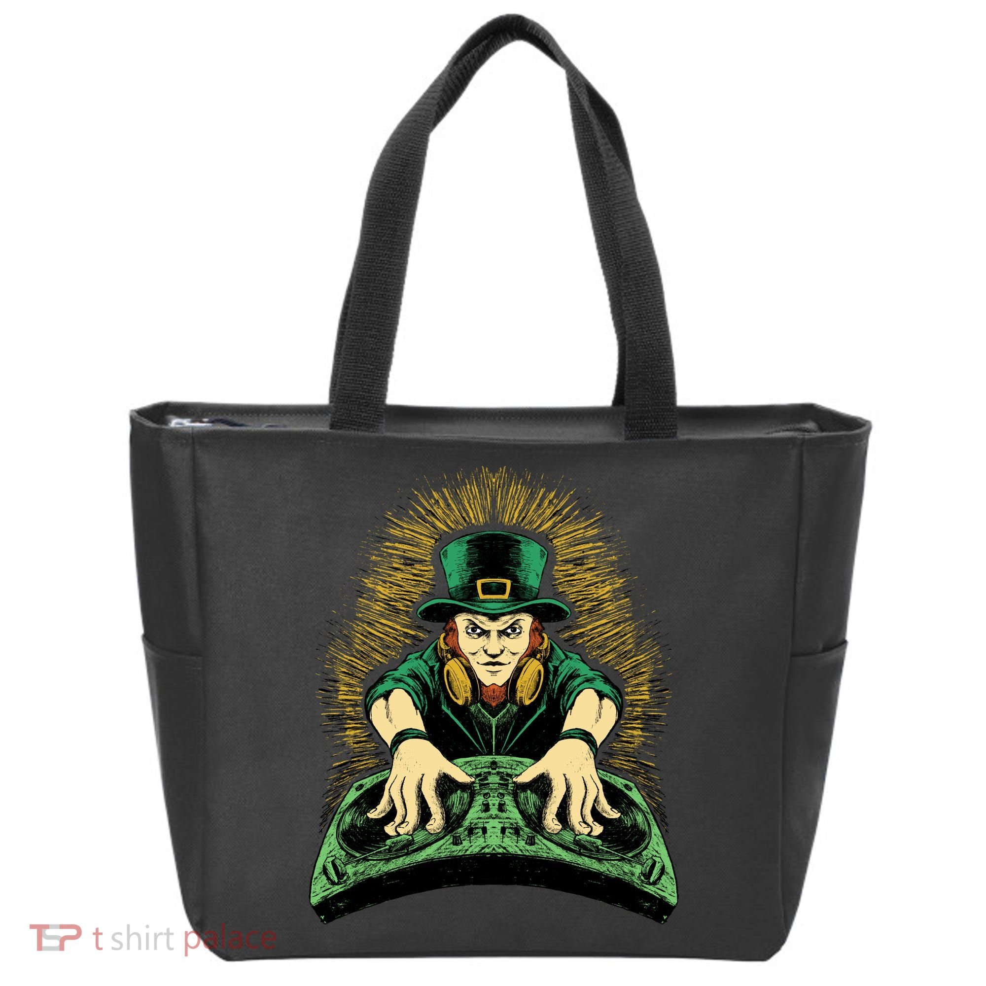 Leprechaun Dj St Patricks Tote Bag