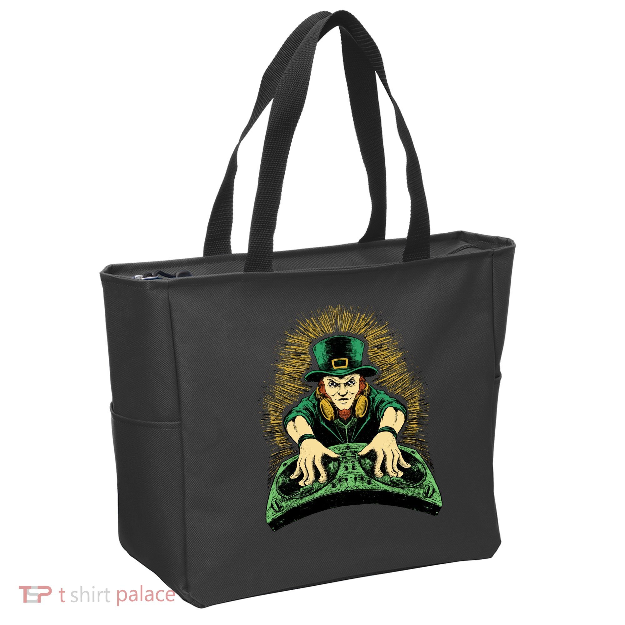 Leprechaun Dj St Patricks Tote Bag