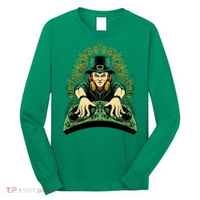 Leprechaun Dj St Patricks Long Sleeve Shirt