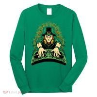 Leprechaun Dj St Patricks Long Sleeve Shirt thumb 0