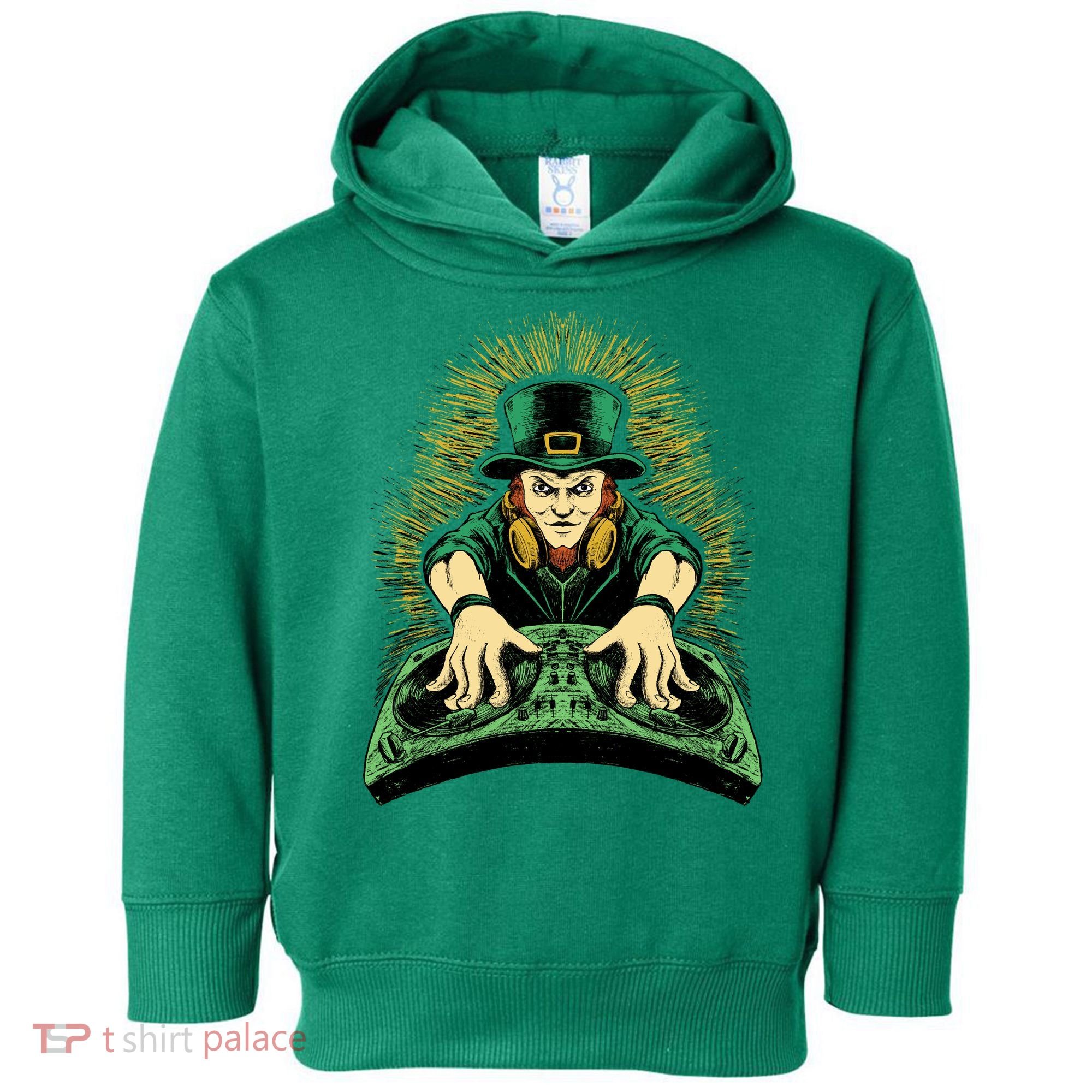 Leprechaun Dj St Patricks Toddler Hoodie