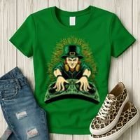 Leprechaun Dj St Patricks Women's T-Shirt thumb 3