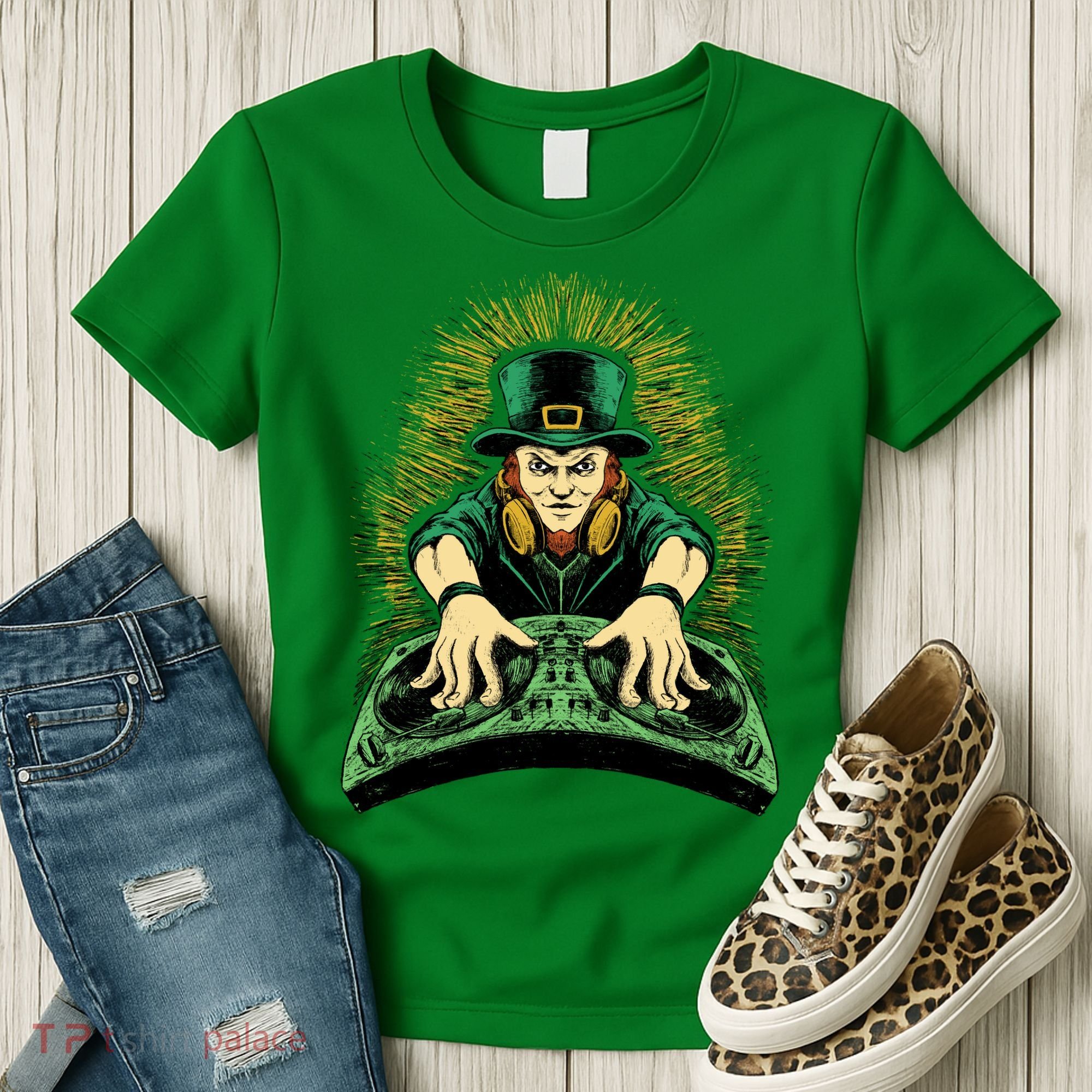 Leprechaun Dj St Patricks Women's T-Shirt