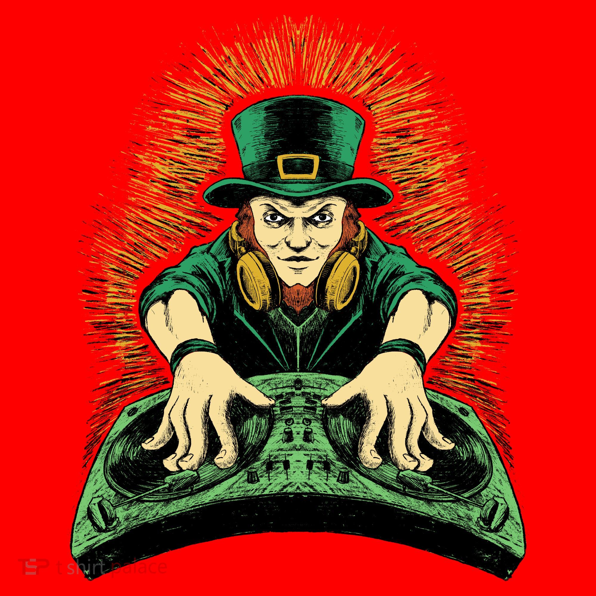 Leprechaun Dj St Patricks Santa Hat