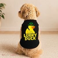 Lucky Duck Shamrock Rubber Ducky Funny St Patricks Day Doggie Tank thumb 2