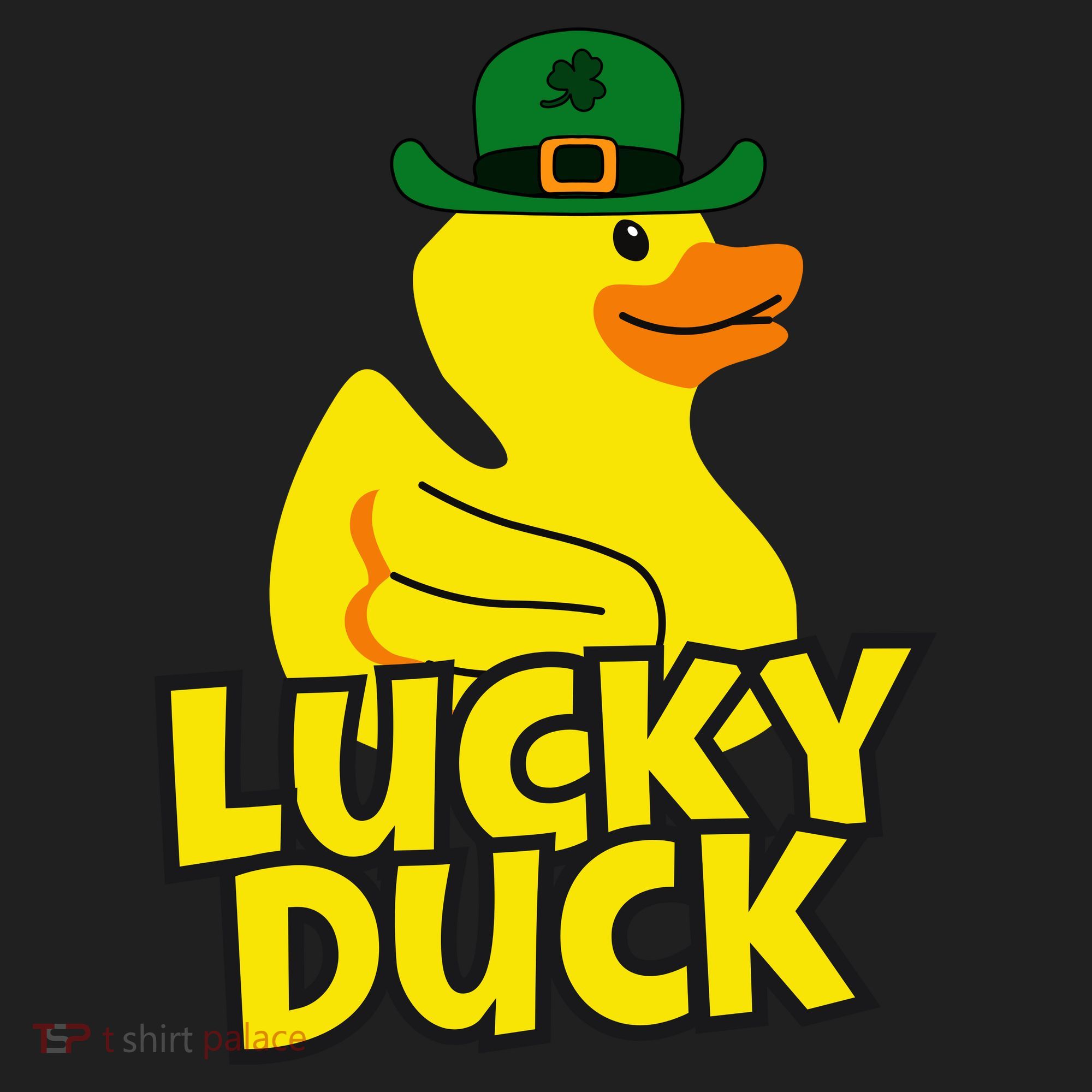 Lucky Duck Shamrock Rubber Ducky Funny St Patricks Day Beanie