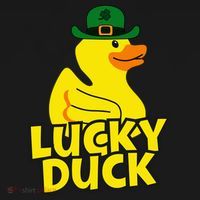 Lucky Duck Shamrock Rubber Ducky Funny St Patricks Day Women's Hoodie thumb 2
