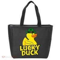 Lucky Duck Shamrock Rubber Ducky Funny St Patricks Day Tote Bag thumb 0
