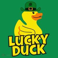 Lucky Duck Shamrock Rubber Ducky Funny St Patricks Day Hoodie thumb 7