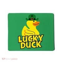 Lucky Duck Shamrock Rubber Ducky Funny St Patricks Day Mousepad thumb 0