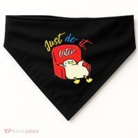 Lazy Duck Sit On The Sofa Do It Later USA-Made Doggie Bandana thumb 0