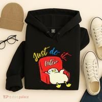 Lazy Duck Sit On The Sofa Do It Later Hoodie thumb 4
