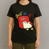 Lazy Duck Sit On The Sofa Do It Later T-Shirt thumb 4