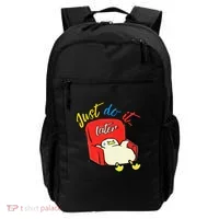 Lazy Duck Sit On The Sofa Do It Later Backpack thumb 0