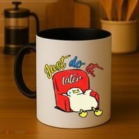Lazy Duck Sit On The Sofa Do It Later Coffee Mug thumb 4