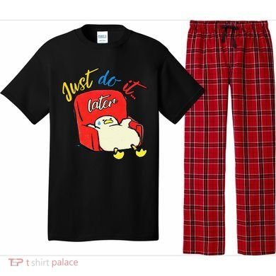 Lazy Duck Sit On The Sofa Do It Later Pajama Set