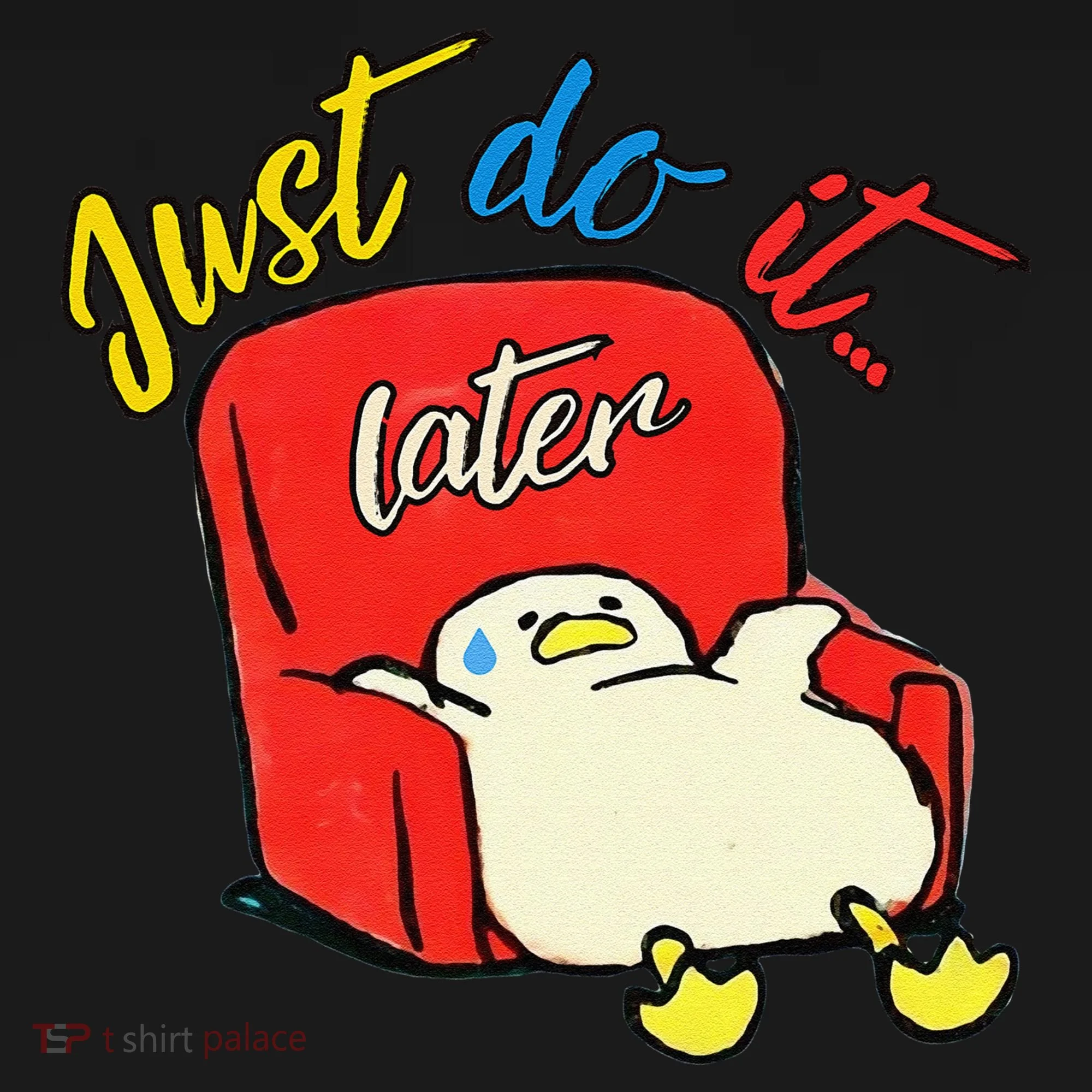Lazy Duck Sit On The Sofa Do It Later Women's Hoodie