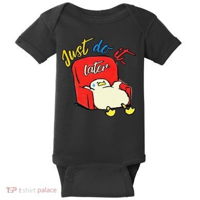 Lazy Duck Sit On The Sofa Do It Later Baby Bodysuit