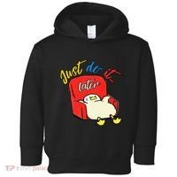 Lazy Duck Sit On The Sofa Do It Later Toddler Hoodie thumb 0