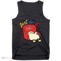 Lazy Duck Sit On The Sofa Do It Later Tank Top thumb 0