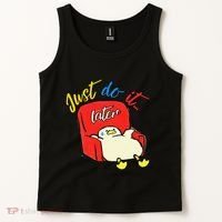 Lazy Duck Sit On The Sofa Do It Later Tank Top thumb 2