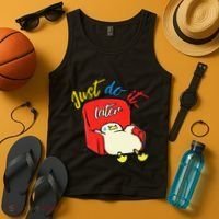 Lazy Duck Sit On The Sofa Do It Later Tank Top thumb 4