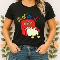 Lazy Duck Sit On The Sofa Do It Later Women's T-Shirt thumb 2