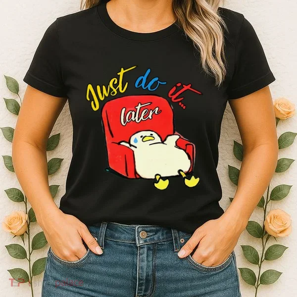 Lazy Duck Sit On The Sofa Do It Later Women's T-Shirt