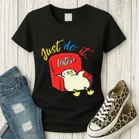 Lazy Duck Sit On The Sofa Do It Later Women's T-Shirt thumb 3